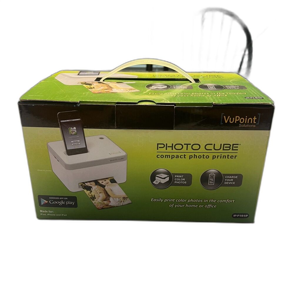 VuPoint Photo Cube Compact Photo Printer Brand New in Box Never Used